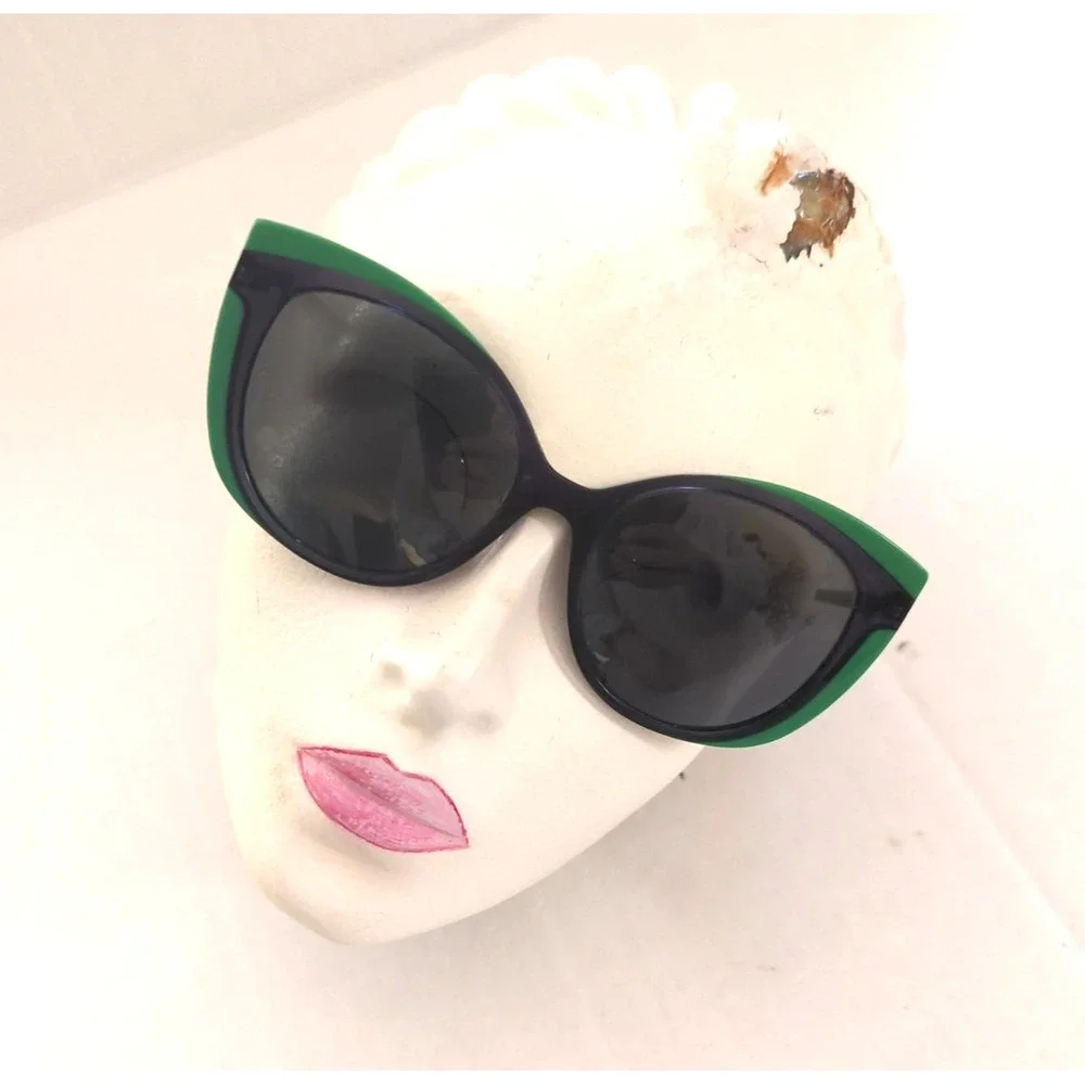 Green Sunglasses Face A Face Morea 1 Green Black Cool Turn Heads Edgy Retro EUC